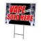 Signmission Vape Sold Here Yard Sign & Stake outdoor plastic coroplast window C-1824 Vape Sold Here - alternate 1